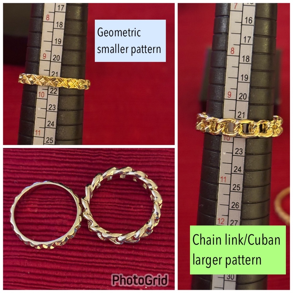 Avon costume jewelry rings, assorted. NO real gold or silver. NO real diamonds. - Picture 6 of 12